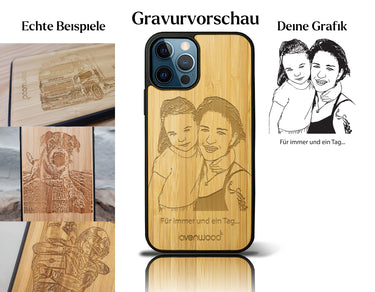INDIVIDUELL iPhone 12 Bambus-Kunststoff
